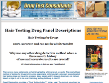 Tablet Screenshot of hairdrugtestingusa.com